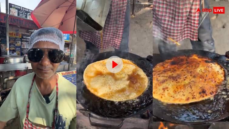 diesel paratha A food blogger shared a video of diesel paratha being made at a dhaba Video: ढाबे में 'डीजल' से पराठा बना रहा था शख्स, वायरल हुआ इस खतरनाक डिश का वीडियो
