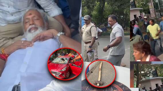 Attack on Pulivarthi Nani | Tirupati |  చంద్రగరి టీడీపీ అభ్యర్థి పులివర్తి నానిపై దాడి | ABP Desam