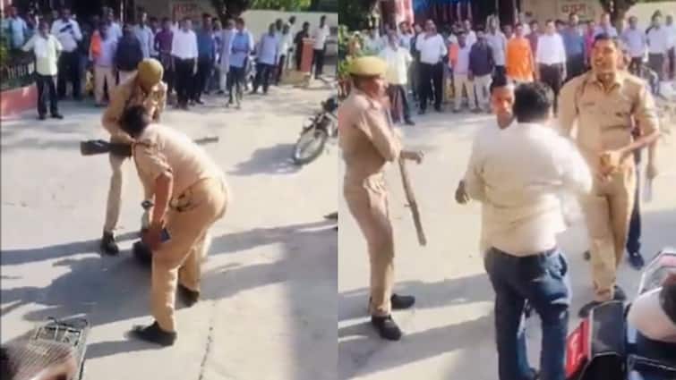 Man Assaulted By Homeguards In Bareilly Uttar Pradesh Priyanka Gandhi Equates Them To BJP Goons Lok Sabha Elections 2024 2 Homeguards Assault Dalit Man In UP's Bareilly, Priyanka Gandhi Equates Them To 'BJP Goons' — On Cam
