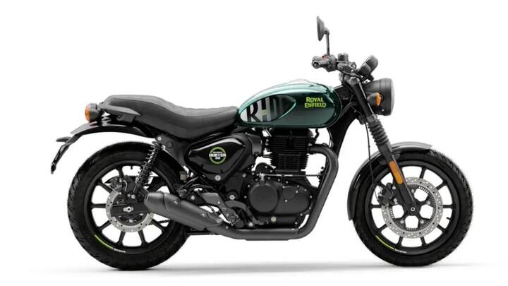 Royal Enfield Hunter 350 भी एक दमदार बाइक है. इस बाइक के आठ कलर वेरिएंट मार्केट में मौजूद हैं. इस बाइक की एक्स-शोरूम प्राइस 1,49,900 रुपये है.