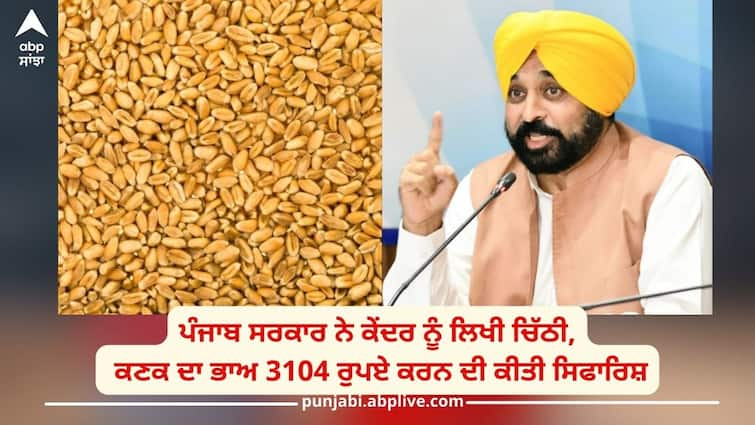 Punjab government written letter to Center Govt regarding increasing price of rubber crops, recommending to increase price of wheat to Rs 3104 Wheat Price: ਹਾੜੀ ਦੀਆਂ ਫ਼ਸਲਾਂ ਦੇ ਮੁੱਲ ਨੂੰ ਵਧਾਉਣ ਲੈ ਕੇ ਪੰਜਾਬ ਸਰਕਾਰ ਨੇ ਕੇਂਦਰ ਨੂੰ ਲਿਖੀ ਚਿੱਠੀ, ਕਣਕ ਦਾ ਭਾਅ 3104 ਰੁਪਏ ਕਰਨ ਦੀ ਕੀਤੀ ਸਿਫਾਰਿਸ਼