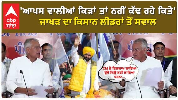 Sunil Jakhar on Farmer| 'ਆਪਸ ਵਾਲੀਆਂ ਕਿੜਾਂ ਤਾਂ ਨਹੀਂ ਕੱਢ ਰਹੇ ਕਿਤੇ'-ਜਾਖੜ ਦਾ ਕਿਸਾਨ ਲੀਡਰਾਂ ਤੋਂ ਸਵਾਲ