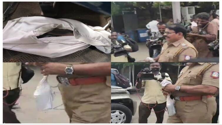 Chennai-Tirunelveli bus found Pistol and sickle Police  investigating - TNN சென்னை - நெல்லை  பேருந்தில்  துப்பாக்கி, அரிவாள் கண்டெடுப்பு - பயணிகள் அதிர்ச்சி
