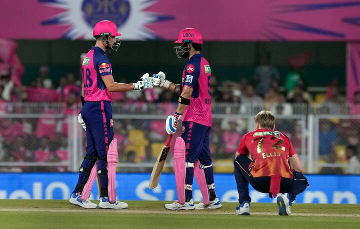 If RR manages to beat KKR on Sunday, they have a chance of finishing in top two positions. However, if SRH wins their two remaining by big margins, they could potentially displace RR from the second spot in IPL points table.