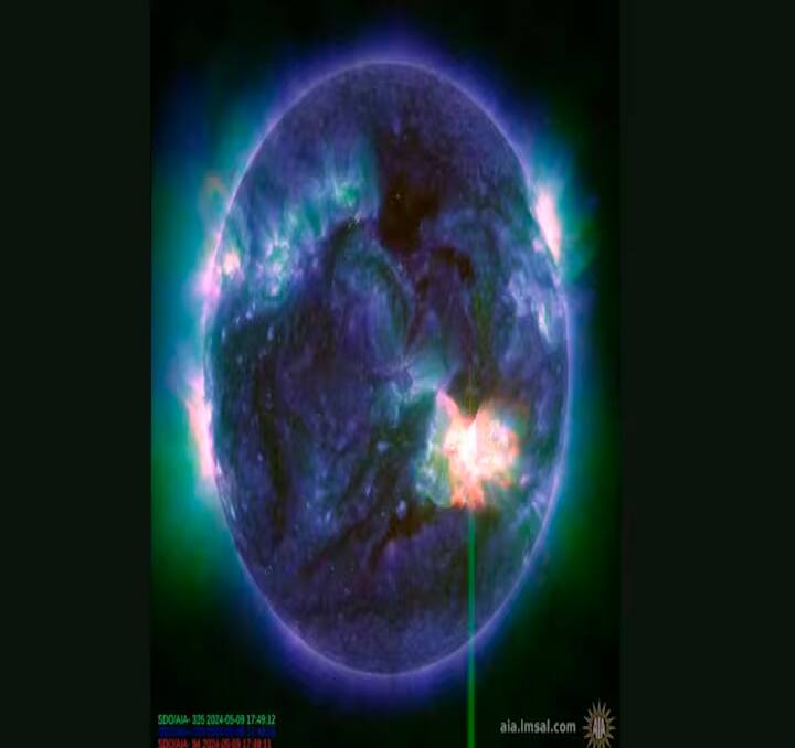 11 मई के अंतरिक्ष तूफान से भारतीय इलाके ज्यादा प्रभावित नहीं हुए. निम्न अक्षांश में होने के कारण भारत को अधिक हानि नहीं हुई।