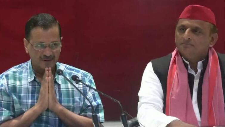 lok sabha elections 2024 akhilesh yadav  arvind kejriwal targeted bjp and pm modi in lucknow press conference Lok Sabha Elections 2024: लखनऊ में बीजेपी पर जमकर बरसे अरविंद केजरीवाल, CM योगी को लेकर बड़ा दावा