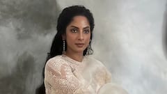 Sriya Reddy Charms In A Pristine White Saree During 'Thalaimai Seyalagam' Promotions; PICS