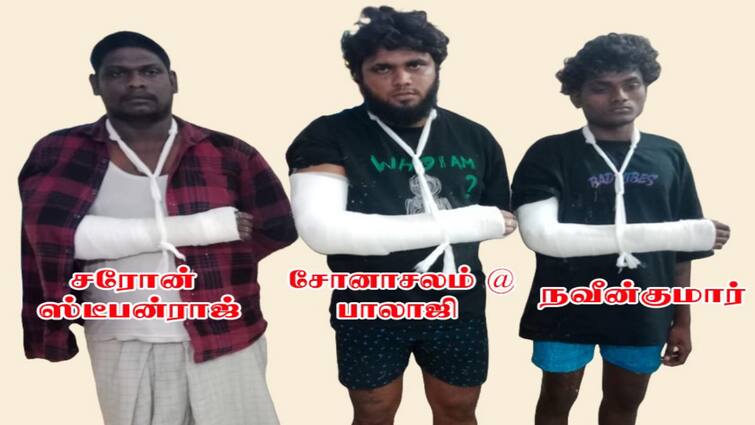 Tiruvannamalai crime 3 youths arrested involved in a series of atrocities by showing knives to the public - TNN மக்களிடம் கத்தியைக் காட்டி தொடர் அட்டூழியம்; 3 இளைஞர்களுக்கு மாவுக்கட்டு போட்ட போலீஸ் - நடந்தது என்ன.?