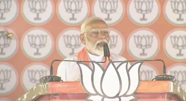 प्रधानमंत्री नरेंद्र मोदी ने भदोही में जनसभा को संबोधित करते हुए विपक्ष पर जमकर निशाना साधा