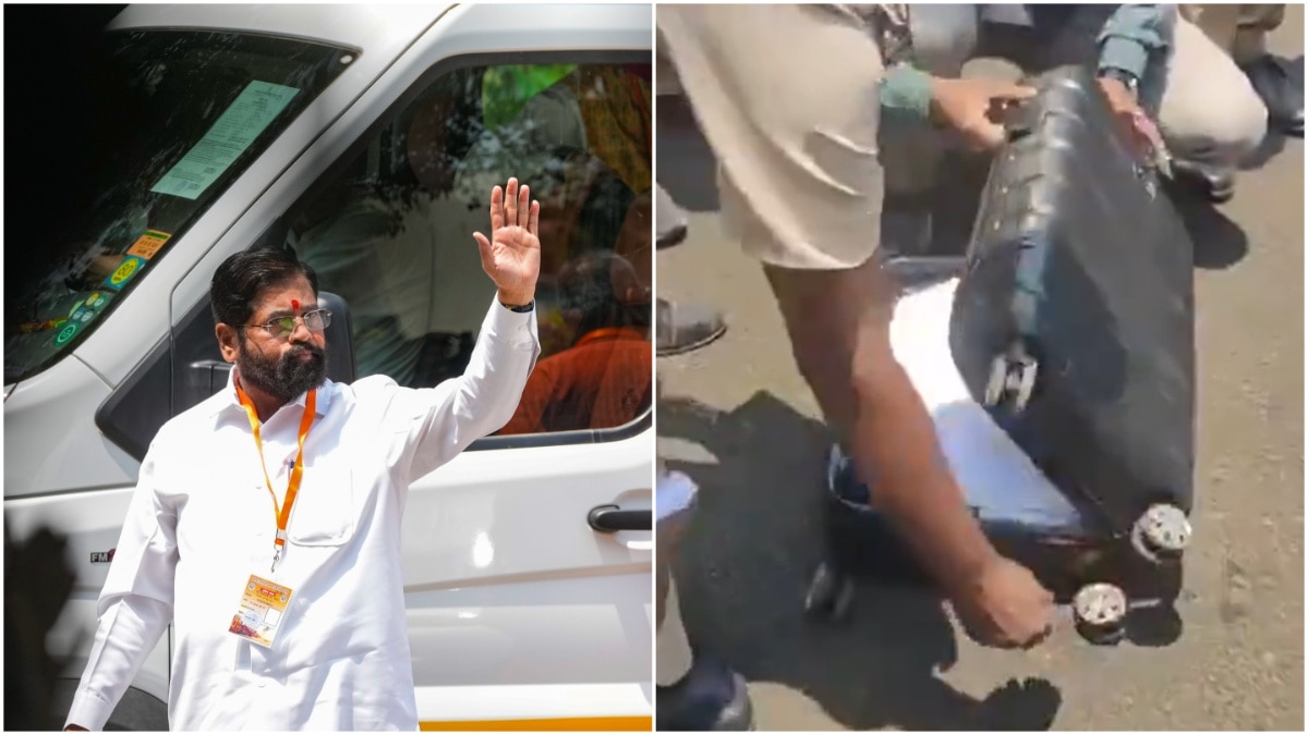 Maharashtra CM Eknath Shinde's Luggage Checked In Nashik By EC Officials