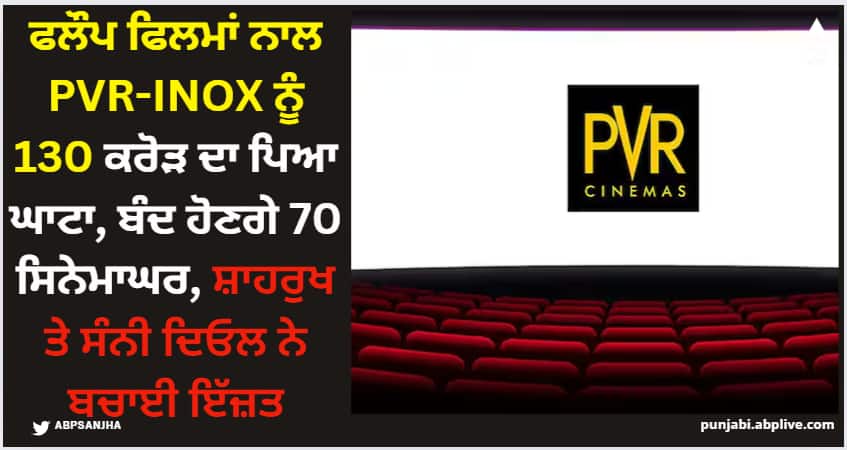 pvr-inox-going-to-shut-70-screens-in-fy-25-multiplex-chain-new-strategy-to-growth-pvr-inox-profit-and-loss ਫਲੌਪ ਫਿਲਮਾਂ ਨਾਲ PVR-iNOX ਨੂੰ 130 ਕਰੋੜ ਦਾ ਪਿਆ ਘਾਟਾ, ਬੰਦ ਹੋਣਗੇ 70 ਸਿਨੇਮਾਘਰ, ਸ਼ਾਹਰੁਖ ਤੇ ਸੰਨੀ ਦਿਓਲ ਨੇ ਬਚਾਈ ਇੱਜ਼ਤ