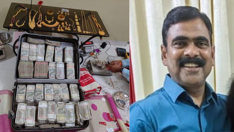 ACB raid at Beed police inspector haribhau Khade house seized cash and gold jewellery Beed Crime News: पैशांच्या बंडलांनी भरलेली बॅग, सोन्याचे दागिने; बीडमध्ये पोलीस इन्स्पेक्टरच्या घरात सापडलं घबाड