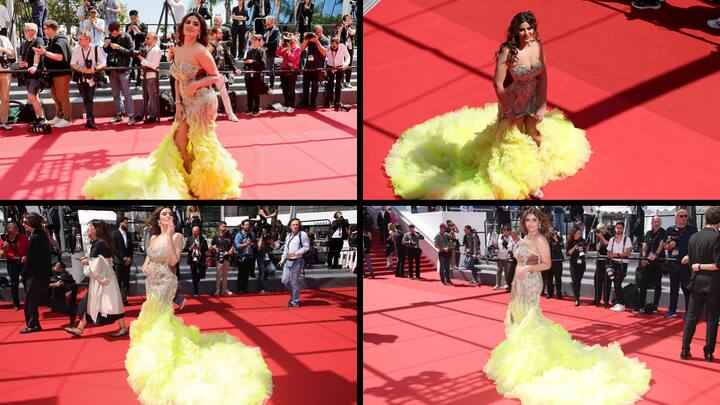 Deepa Sadhwani makes waves at the Cannes Film Festival with her debut. After a stunning appearance on her first day, she makes sure to grab attention on the second day as well.