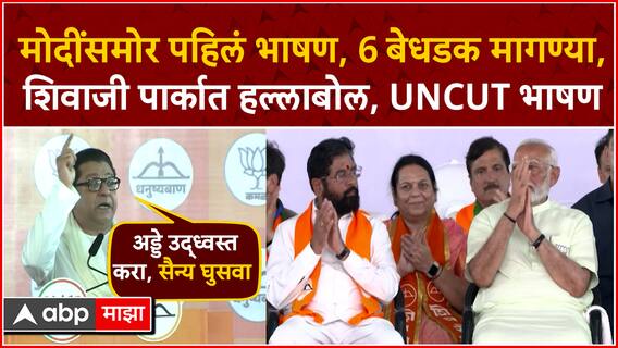 Raj Thackeray Speech Shivaji Park : ओवैसीसारख्या अवलादींचे अड्डे उद्ध्वस्त  करा, राज ठाकरे यांचं घणा