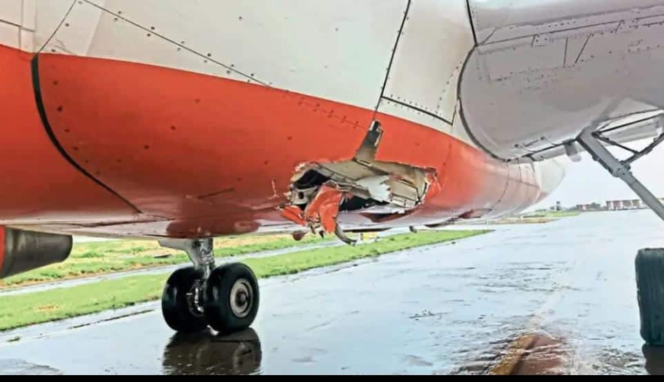 an air india flight from pune to delhi was seriously damaged after it collided with a push back tug vehicle Pune Aircraft : पुणे- दिल्ली विमानाचा अपघात टळला; विमानाला टग ट्रकच्या धडकेत भगदाड पडलं, उड्डाण लगेच थांबवलं!