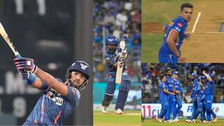 MI vs LSG: 10 ओवर में सिर्फ 69 था स्कोर, फिर निकोलस पूरन ने खूब की धुनाई, मुंबई को दिया 215 का लक्ष्य