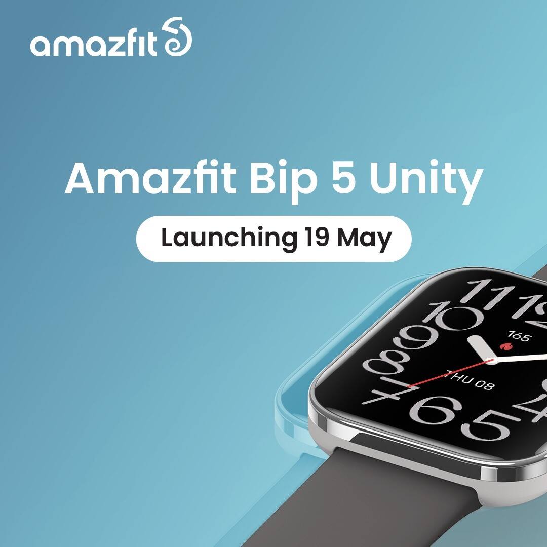 Amazfit Bip 5 Unity Smartwatch Launching In India On May 19. Expected Features, Specifications, More Amazfit Bip 5 Unity Smartwatch India Launch May 19 Specifications Features Price Colours CP Khandelwal PR Innovation Amazfit Bip 5 Unity Smartwatch Launching In India On May 19. Expected Features, Specifications, More