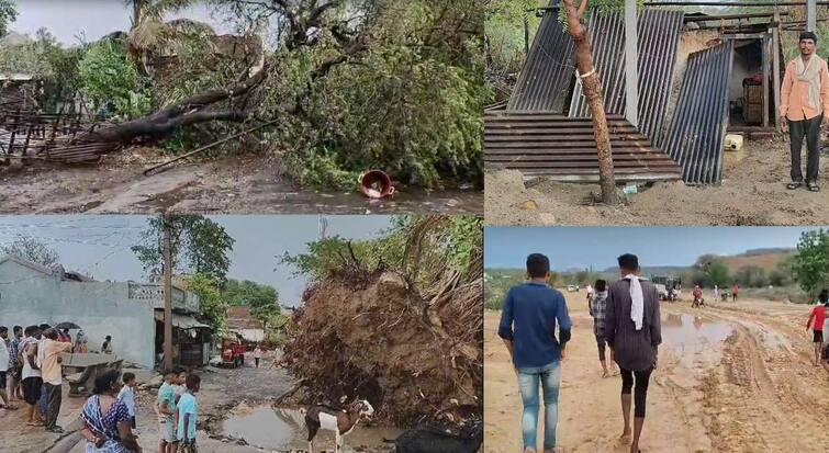 vidarbha unseasonal rain loss of crops in nagpur washim wardha nagpur district  vidarbha weather update IMD news maharashtra marathi news Unseasonal Rain : विदर्भात अवकाळी पावसाचा धूमाकूळ सुरूच; अनेक झाडे उन्मळून पडली, शेतमालाचेही प्रचंड नुकसान