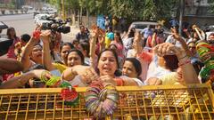 स्वाति मालीवाल केस: दिल्ली BJP महिला मोर्चा का प्रदर्शन