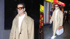 मोठा चष्मा आणि लांब कोट घालून करण जोहर दिसला विमानतळावर, चित्रपट निर्मात्याची स्टाईल झाली व्हायरल!