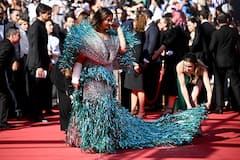 Cannes 2024: Aishwarya Rai Goes All Out In Blue & Silver Outfit; Fans Ask Her To 'Change Stylist'