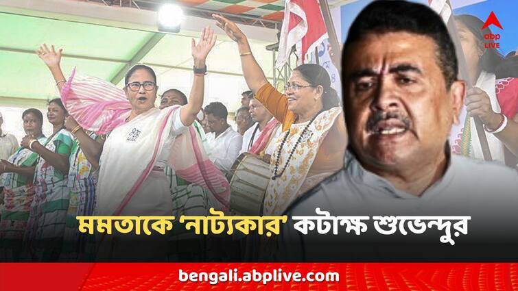Lok Sabha Election Campaign Suvendu Adhikari aims Mamata Banerjee on shoe torn issue Suvendu on Mamata: 'আগে পায়ে ব্যান্ডেজ বেঁধেছিল এখন সেফটিপিন লাগিয়েছে', মমতাকে 'নাট্যকার' কটাক্ষ শুভেন্দুর