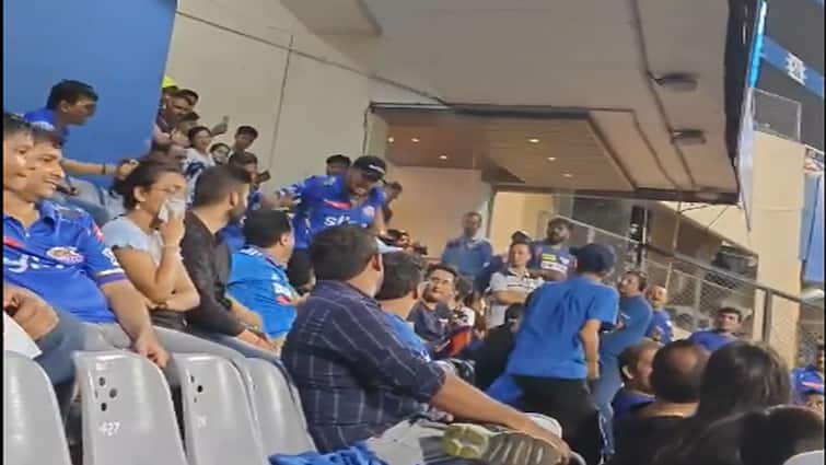 Viral Video Displays MI Fan Beating LSG Supporter Main To Heated Conflict At Wankhede Stadium