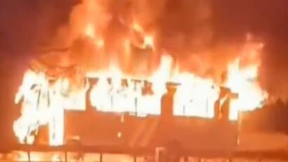 8 killed in fire in bus carrying devotees in Haryana Watch Video: ஹரியானாவில் பக்தர்கள் பயணித்த பேருந்தில் தீ விபத்து - 8 பேர் உயிரிழப்பு, 24 பேர் படுகாயம்..!