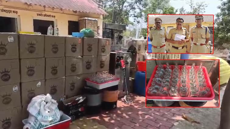 A fake country liquor factory run in a farm house; dhule Police raid, the accused was found guilty शेतातल्या घरातच चालवायचा बनावट देशी दारुचा कारखाना; पोलिसांचा छापा, आरोपीचा निघला काटा