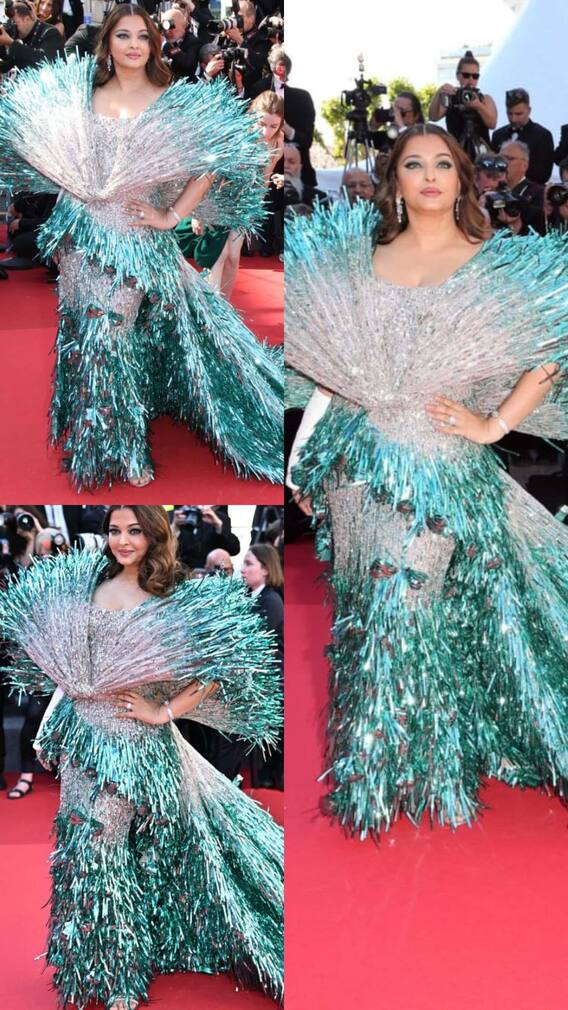 कान्स में ऐश्वर्या ने नीली परी बन दिखाया जलवा