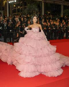 Cannes 2024: Nancy Tyagi Turns Heads On Red Carpet In A Pink Gown Designed And Stitched By Her