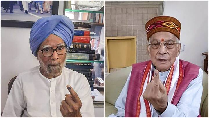As per the CEO's office report, former PM Dr Manmohan Singh and former Union minister Dr Murli Manohar Joshi have cast their votes using the home voting facility. (Image Source: PTI)