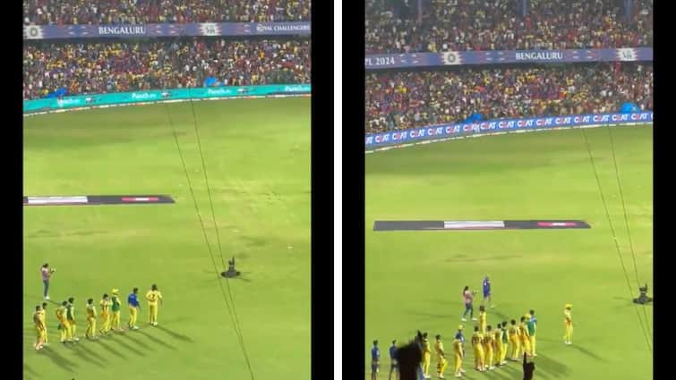 MSD Waits For Handshake But Walks Back As RCB Seem Busy Celebrating IPL Playoffs Qualification