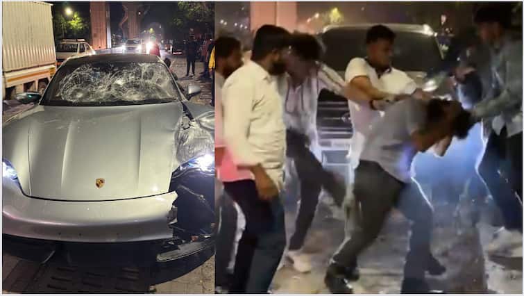 A speeding Porsche car crashed into a car and hit a motorcycle from the rear at 3.15 am on Saturday in Kalyaninagar killing a woman Pune Accident News : पुण्यात भरधाव सुपरकारने पार्टी करुन परत येणाऱ्या दोघांना चिरडलं; मध्यरात्रीच्या घटनेनं थरकाप