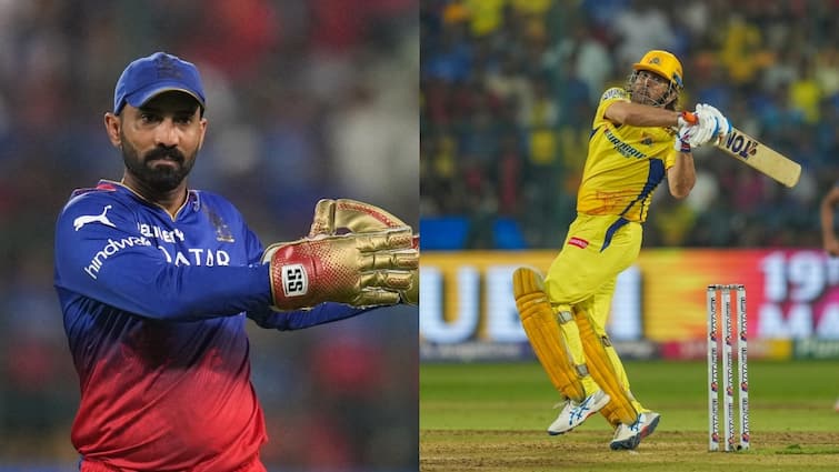 RCB vs CSK Royal Challengers Bengaluru won because of Dhoni six Dinesh Karthik made big claim after reaching playoffs IPL 2024 RCB vs CSK: धोनी के छक्के की वजह से जीती बेंगलुरु, दिनेश कार्तिक ने प्लेऑफ में पहुंचने के बाद किया बड़ा दावा