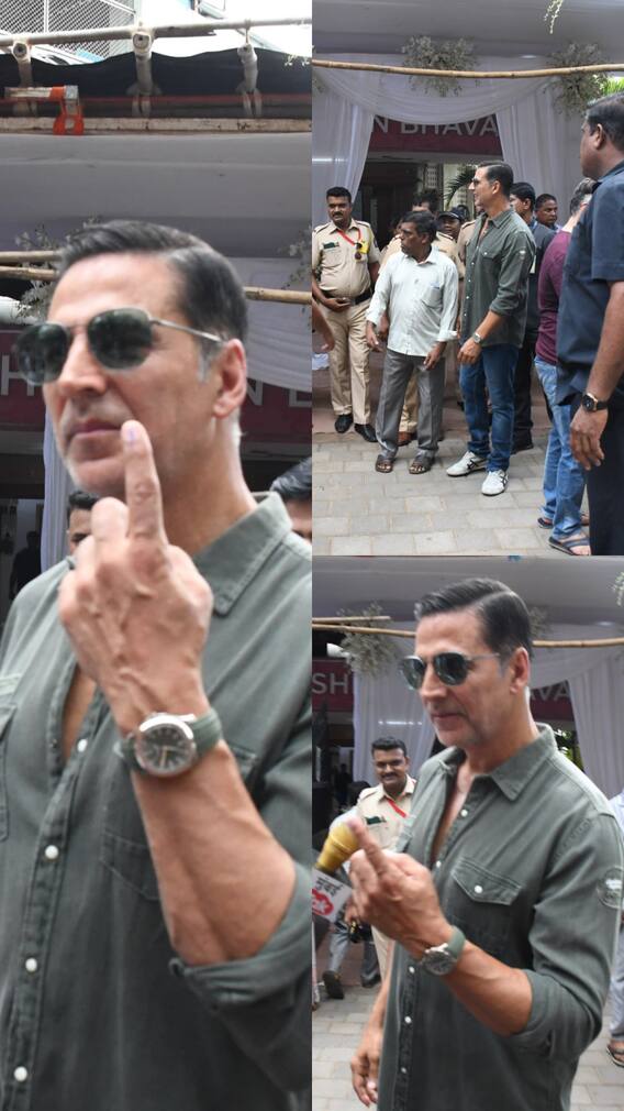 नागरिकता मिलने के बाद अक्षय कुमार ने पहली बार डाला वोट