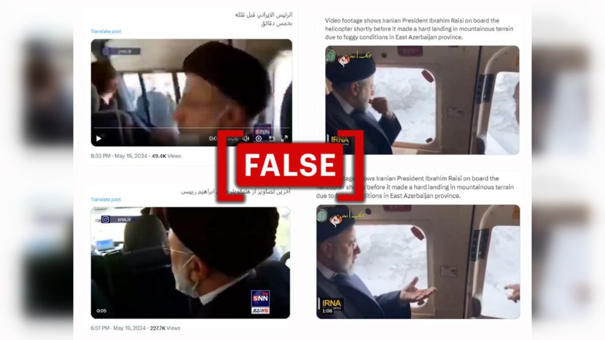 Fact Check: Old Footage Of Iranian President Raisi Shared As ‘Minutes' Before His Fatal Helicopter Crash