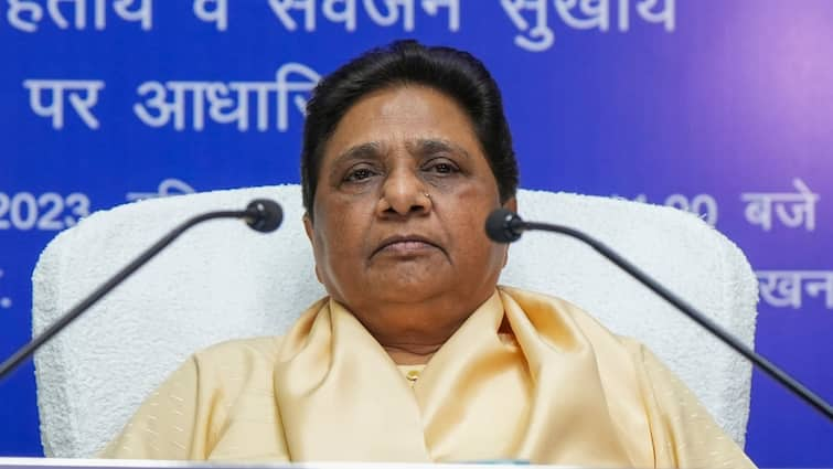 Lok Sabha Election 2024 BSP Chief Mayawati Caste her Vote in Lucknow Watch Video Lok Sabha Election 2024: मायावती ने डाला वोट, सामने आया ये Video, कहा- 'जनहित के मुद्दों को प्राथमिकता दें'