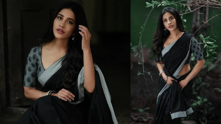 Nabha Natesh Photos : హీరోయిన్ నభా నటేష్ తన లేటెస్ట్ ఫోటోలను ఇన్​స్టాలో షేర్ చేసింది. బ్లాక్ శారీలో అందంగా కనిపిస్తూ ఫోటోలకు అందమైన ఫోజులిచ్చింది.