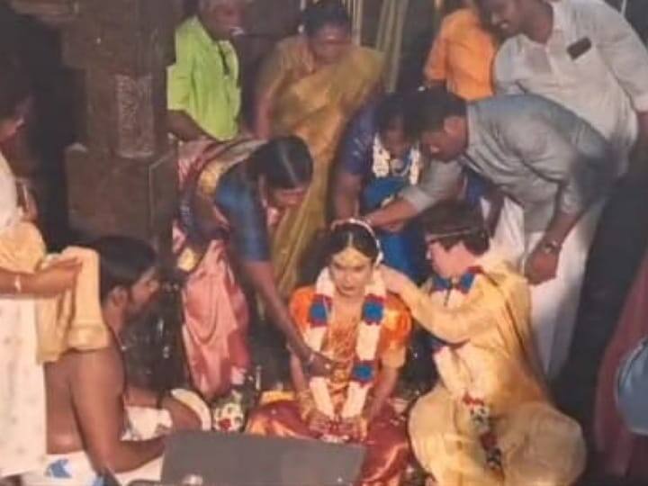 கடல் கடந்த காதல்... கொரிய இளைஞரை கரம்பிடித்த கரூர் இளம்பெண் - தமிழ் முறைப்படி திருமணம்