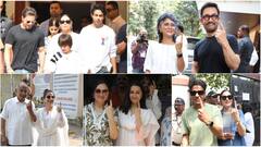 Lok Sabha Elections 2024: ఫ్యామిలీ ఫ్యామిలీ అంతా కలిసొచ్చారే - ముంబైలో పోలింగ్ బూత్ దగ్గర బాలీవుడ్ స్టార్స్ సందడి