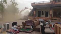 राजस्थान में कांग्रेस नेता अमीन पठान के फार्म हाउस पर चला बुलडोजर, वन विभाग की जमीन कराया मुक्त