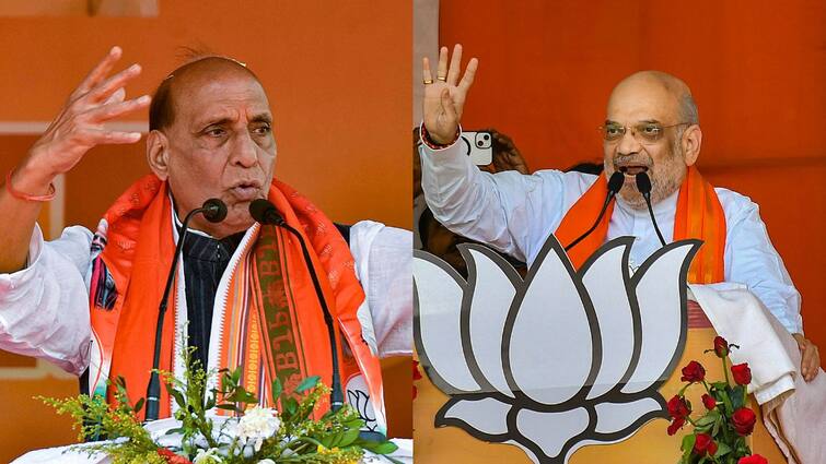 Lok Sabha Elections 2024 Rajnath Singh and Amit Shah appealed Fort time voters and Females to vote  Lok Sabha Elections 2024: राजनाथ सिंह-अमित शाह की जनता अपील, कहा- विकसित भारत के लिए करें मतदान