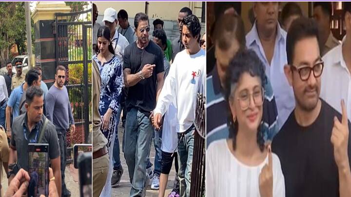 Bollywood Stars Cast Vote:  લોકસભા ચૂંટણીના પાંચમા તબક્કા માટે મતદાન થઈ રહ્યું છે. અત્યાર સુધી સલમાન ખાનથી લઈને શાહરુખ સુધી ઘણા સેલેબ્સ વોટ કરી ચૂક્યા છે.