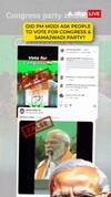Fact Check: Did PM Modi Ask Voters To Elect Congress?