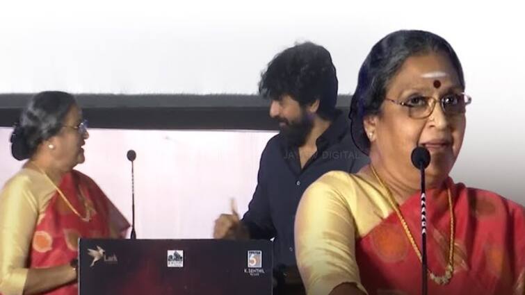 Vadivukkarasi opens up at she still did  not get a chance to act with sivakarthikeyan at Garudan audio launch Vadivukkarasi: 