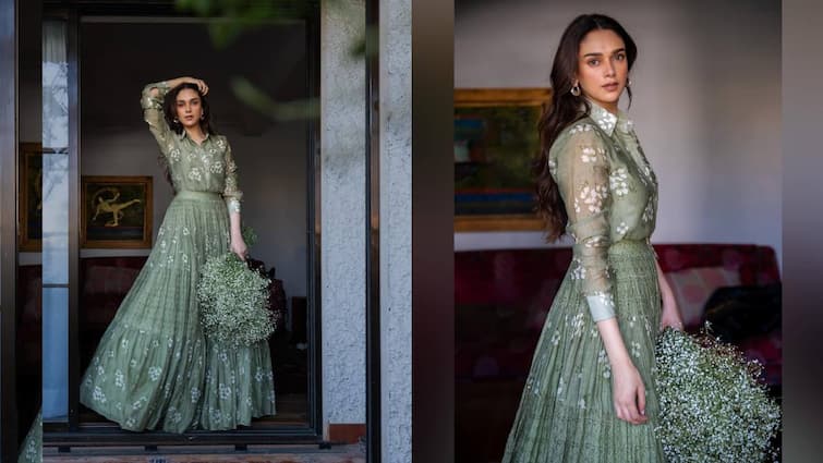 Aditi rao hydari's sage green skirt top is perfect for summer fashion Summer Friendly Fashion: गर्मियों में दिखना है स्टाइलिश लेकिन रहना है कम्फी, तो पहनें कुछ ऐसा