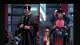 WATCH VIRAL VIDEO | Fan Flaunts RCB Jersey During Convocation In US After IPL 2024 Playoffs Qualification