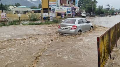 Salem Heavy rains lashed the hills wild floods swept into the city - TNN Salem Flood: மலைப்பகுதிகளில் கொட்டி தீர்த்த கனமழை - நகருக்குள் புகுந்த காட்டாற்று வெள்ளம்