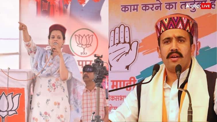 Kangana Ranaut targeted Vikramaditya Singh congress amid Himachal Lok Sabha Election कंगना रनौत का विक्रमादित्य सिंह पर बड़ा हमला, 'ये लोगों का पैसा खाने के लिए...'
